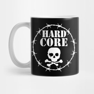 Hardcore skull white Mug